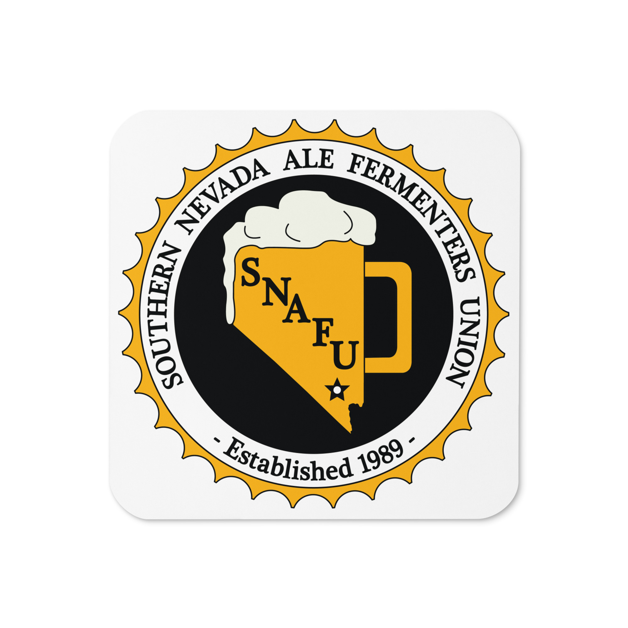 Cork-back coaster